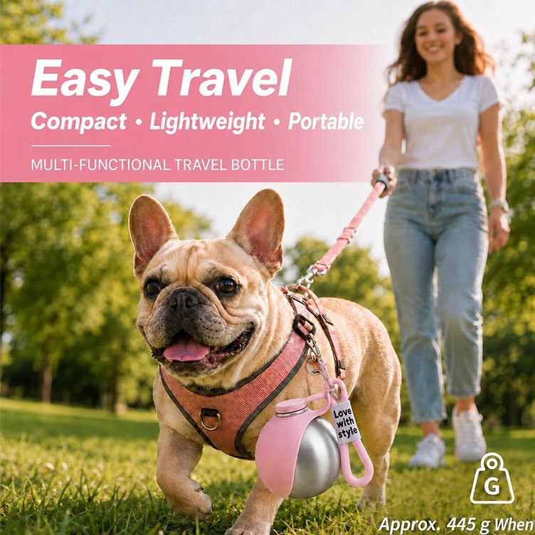 TrailSip 2-in-1 Dog Travel Bottle & Bowl