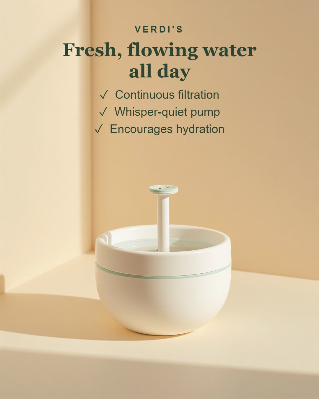 PureFlow Automatic Cat Water Fountain - key benefits